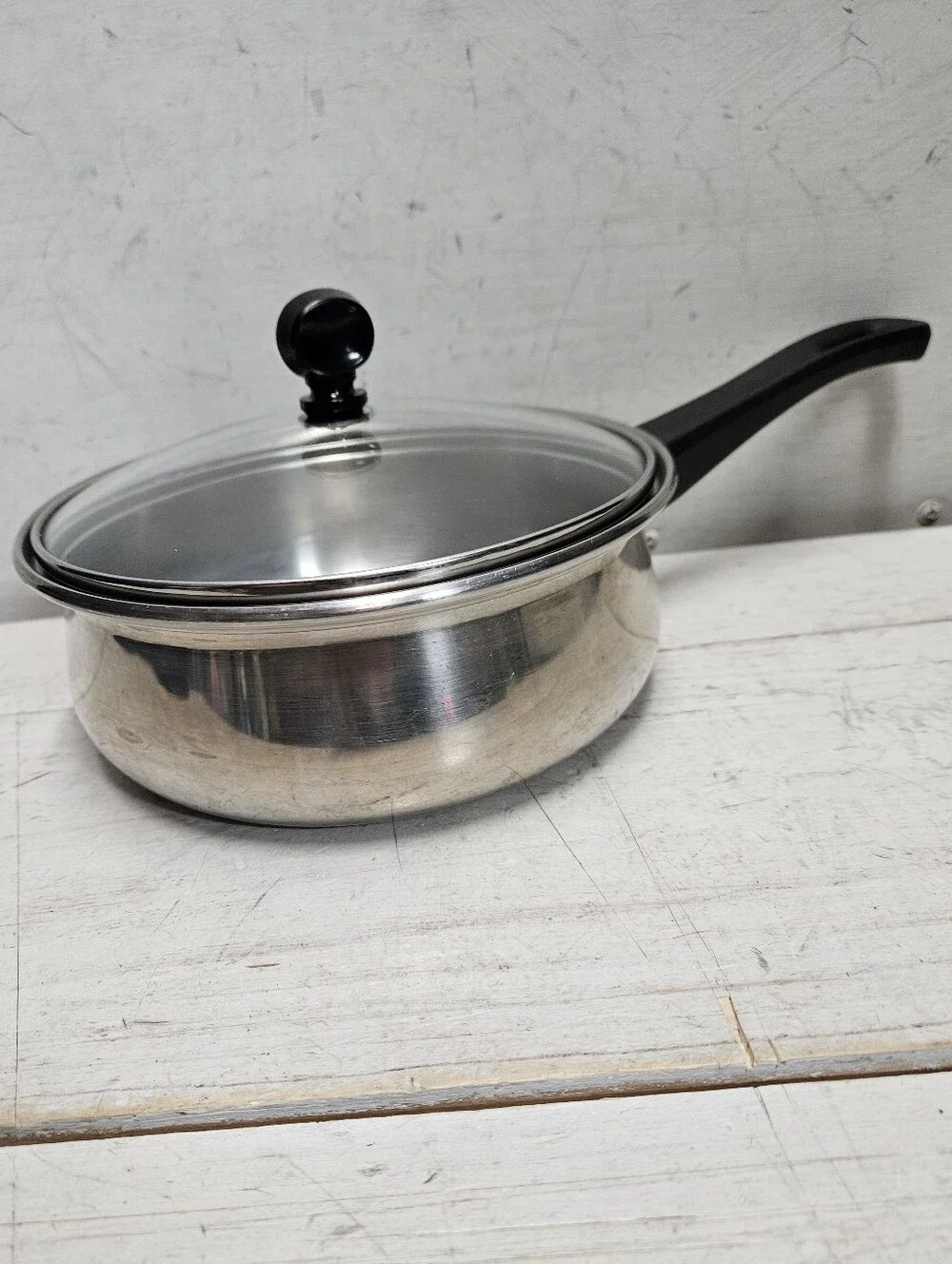 Vintage Regal Ware Pot/Lid Stainless Steel USA Collectible Kitchen Cookware 2qt